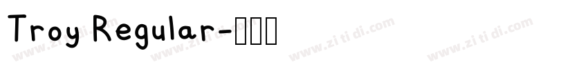 Troy Regular字体转换